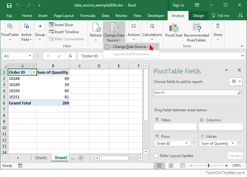 does excel 2016 for mac have pivot charts